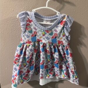 Disney Ariel/Little Mermaid Ruffled Toddler Dress